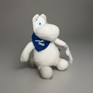 MOOMIN Plush Stuffed Animal Collectible Toy MARTINEX W/ Blue Scarf & Paper Tag